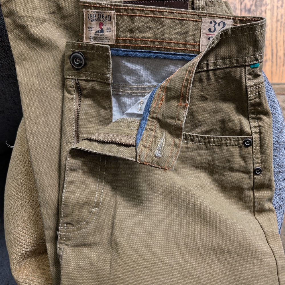 RedHead Tan Chinos Durable Cotton Work Pants